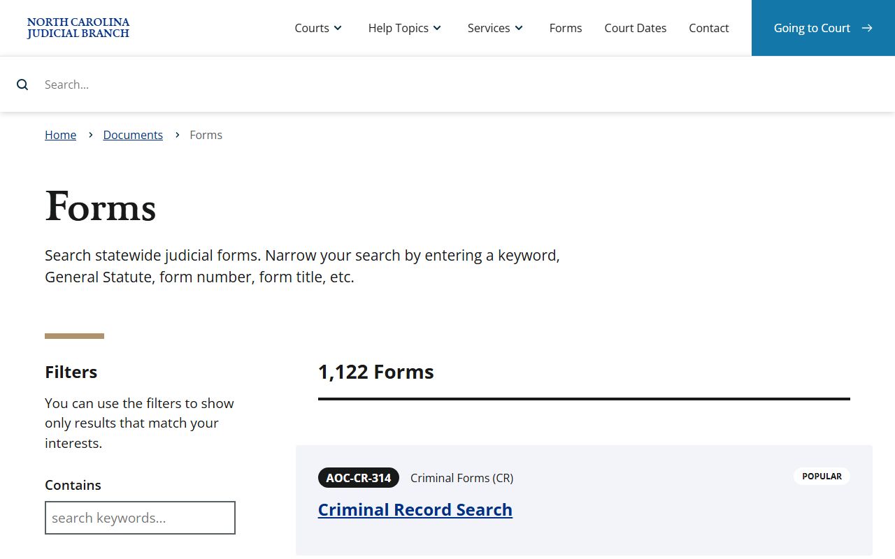 Northampton County court records statewide judicial forms search