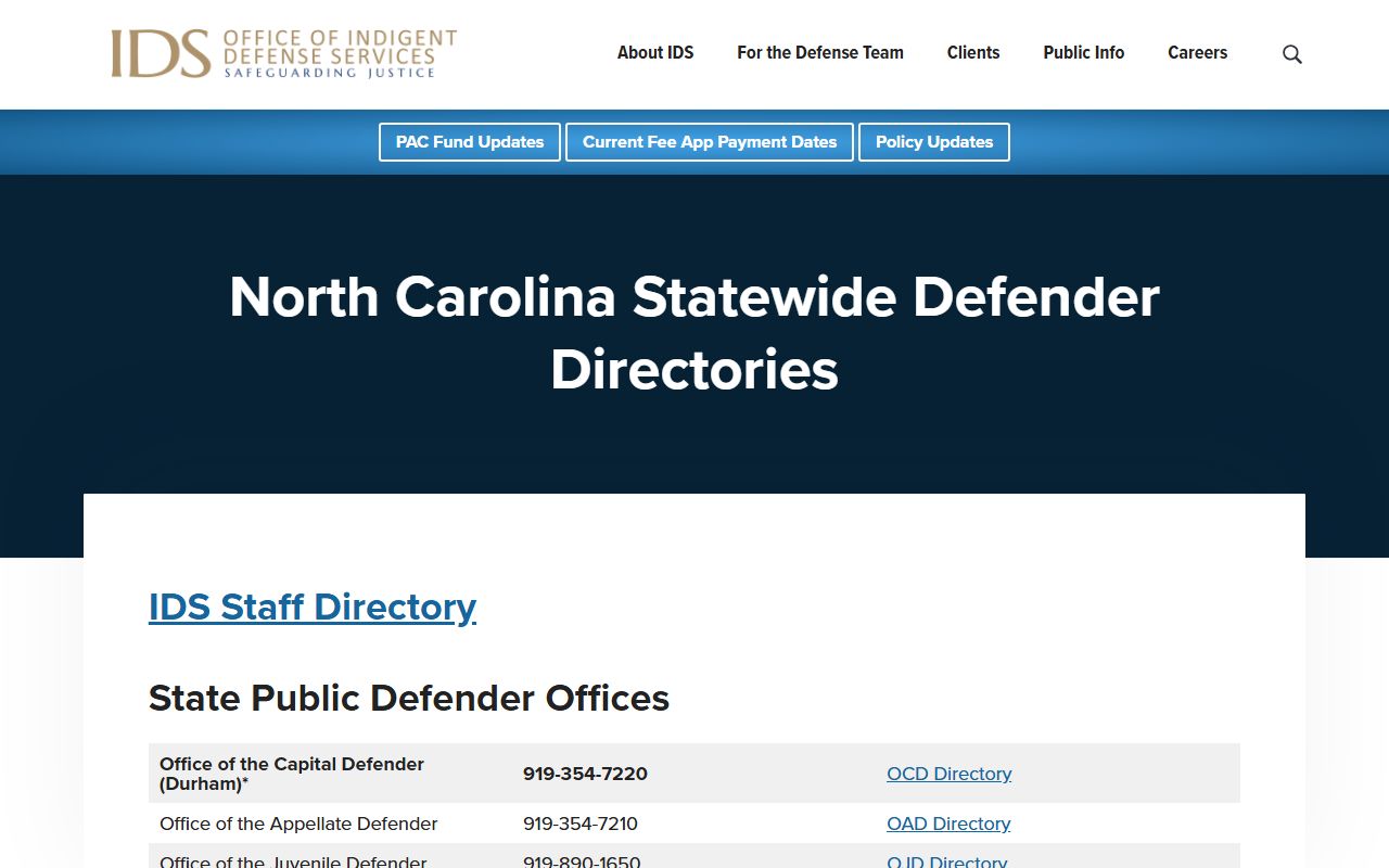 Northampton County criminal court records defender directory
