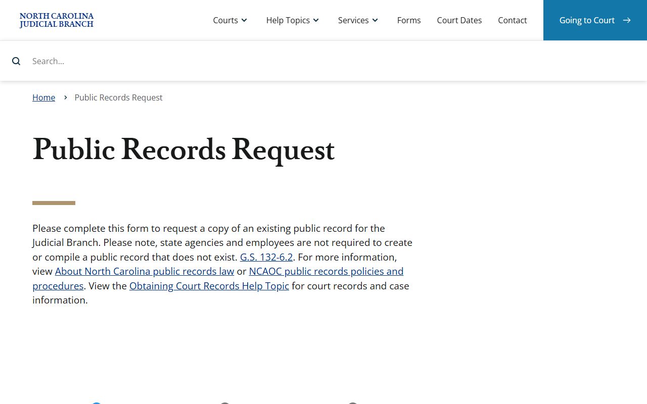 Northampton County court records public records request page